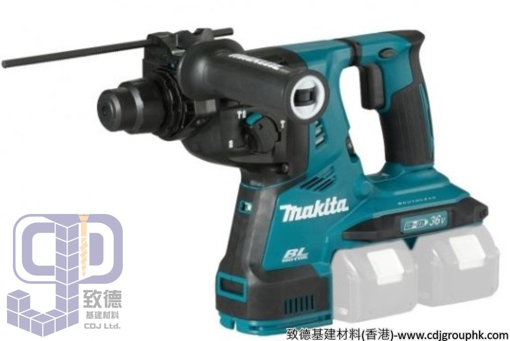 日本"MAKITA"牧田-電動工具-充電式電錘28毫米(3模式)(藍牙連動)(無碳刷馬達)(鋰18V x2)(淨機)-DHR282ZU