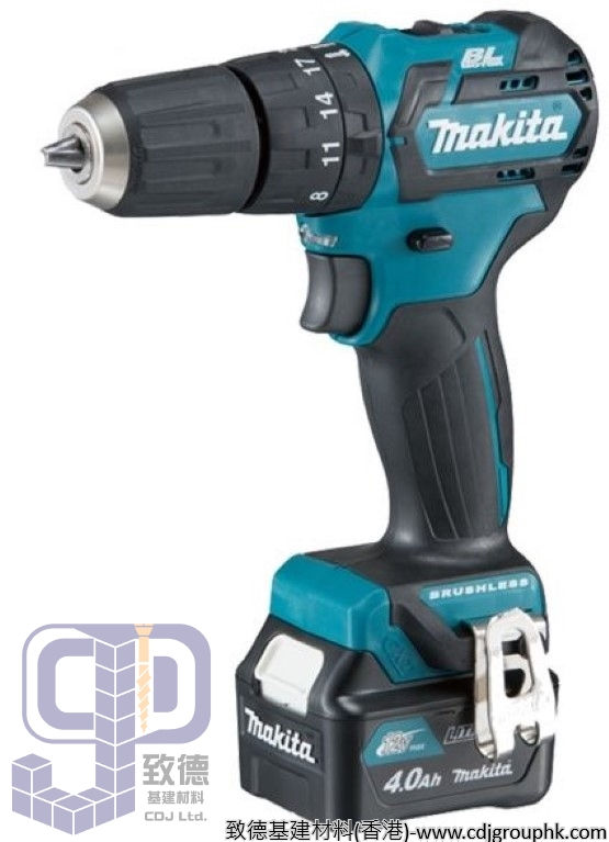日本"MAKITA"牧田-電動工具-充電式衝擊起子電鑽(無碳刷馬達)(鋰12VMAX)(4.0Ah)-HP332DSME