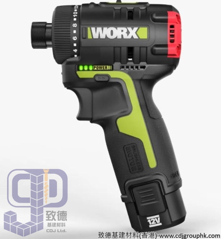 德國"WORX"威克士-12V鋰電無碳起子電鑽-WU129