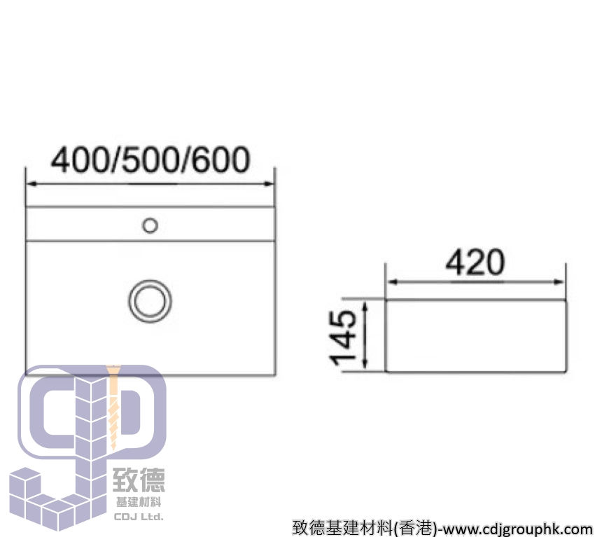 縮圖：美國"Richford"- 藝術面盆 -BA481ABC