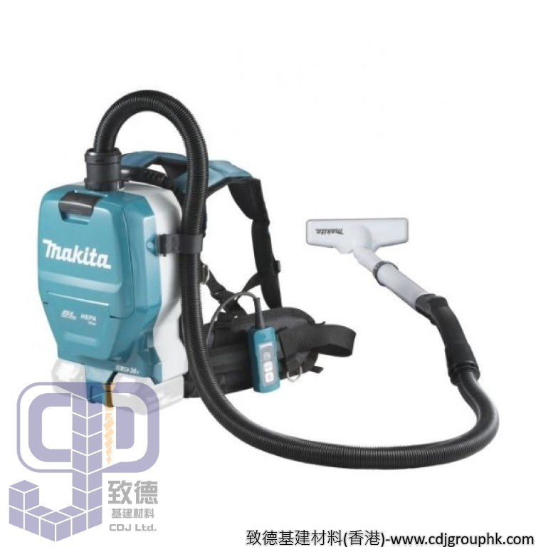日本"MAKITA"牧田-充電式背負型集塵機2公升(HEPA過濾網)(無碳刷馬達)(鋰18V x2)(淨機)-DVC261ZX5