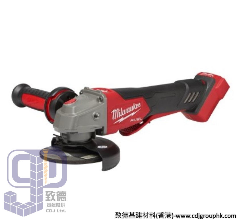 美國"Milwaukee" 米沃奇-M18 FUEL™ 無碳刷100 mm 變速速停角磨機-M18 FSAGV100XPDB-0X0