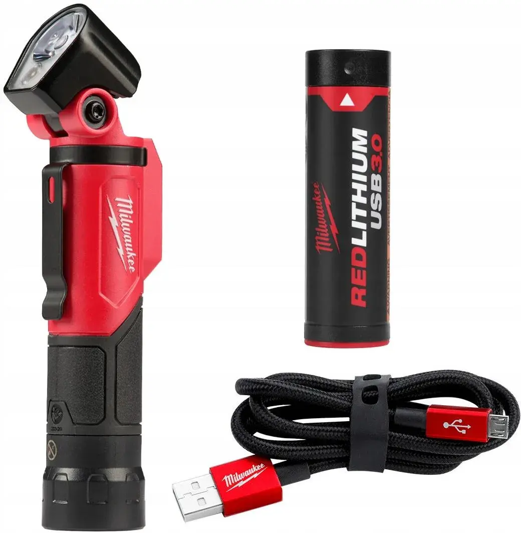 美國"Milwaukee" 米沃奇-REDLITHIUM™ USB 旋轉可調式區域工作燈-L4 PWL-301