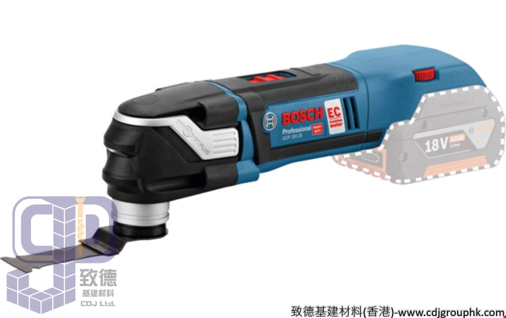德國"BOSCH"博世-電動工具-鋰電多功能切割機STARLOCK/萬應寶<無碳刷>(淨機)Professional-GOP 18V-28