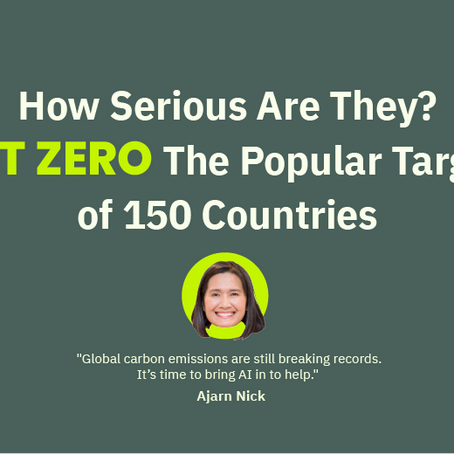 "Global carbon emissions are still breaking records. It’s time to bring AI in to help." Ajarn Nick
