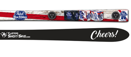 Pabst Blue Ribbon | Custom Shot Skis