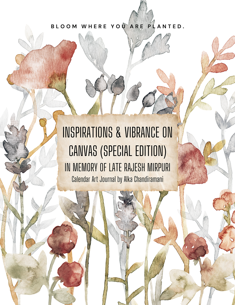 Thumbnail: Inspirations & Vibrance on Canvas, Art Journal, Special Ed. by Alka Chandiramani