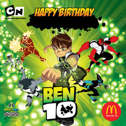 PRC ben10 bp backdrop 6x6 ft