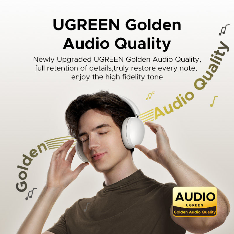 Miniatura: UGREEN Wireless Bluetooth Headphones, 80H Playtime, HiFi Stereo Over Ear Headpho