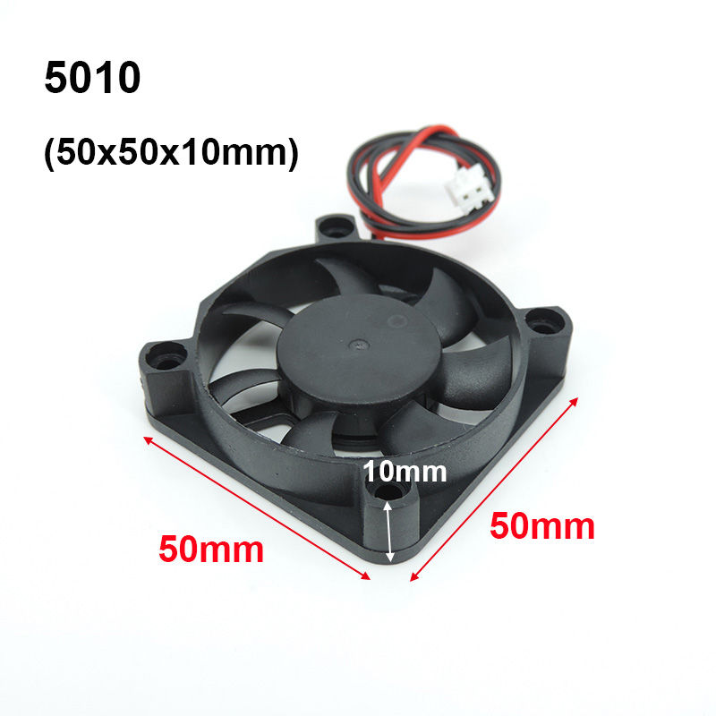 Thumbnail: 4010 12025 8010 30mm DC 5V 12V 24V Cooling Fan Brushless Motor Case Quiet 40MM 5