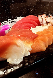 Fresh prepared sashimi plate