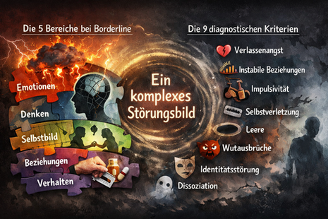 Borderline Symptome verstehen – die 5 Bereiche und 9 Kriterien erklärt