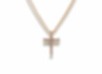 Cross Pink Diamond Pendant
