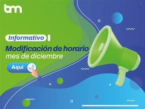 Modificación de Horarios para el Mes de Diciembre