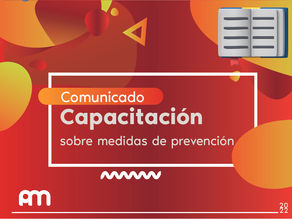 Capacitación para colaboradores sobre las medidas de prevención