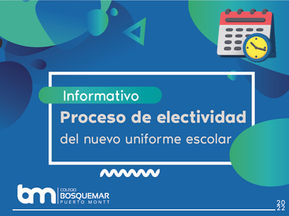 Proceso de electividad del nuevo uniforme escolar