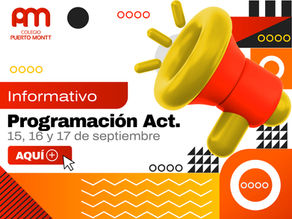Programación de Actividades 15, 16 y 17 de Septiembre