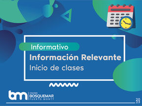 Inicio de Clases 2023