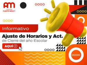 Ajuste de Horarios y Actividades de Cierre del Año Escolar 2025