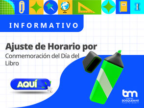Ajuste de Horarios por conmemoración del Día del Libro