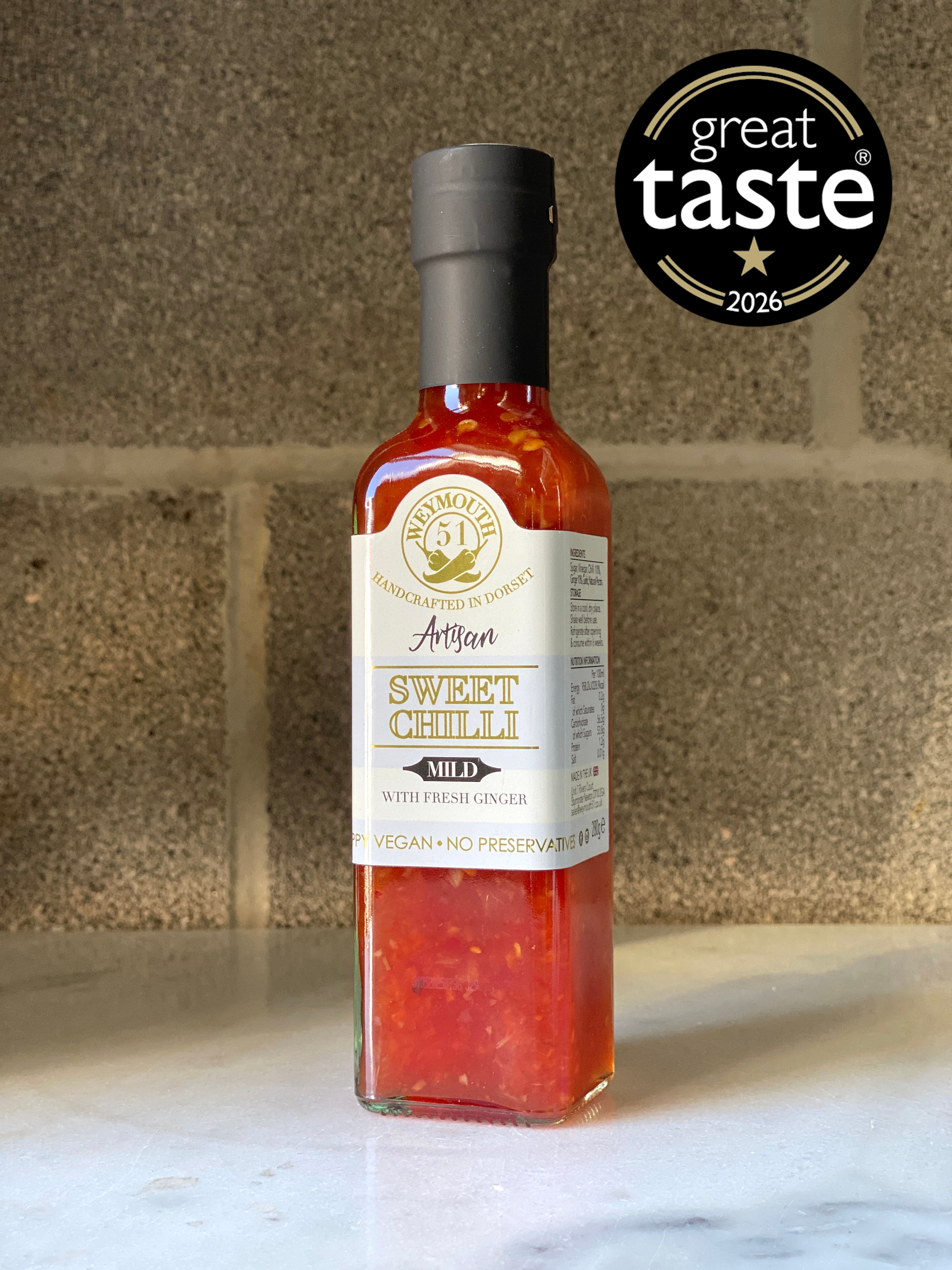 Sweet Chilli Sauce with Fresh Ginger & Garlic / MILD