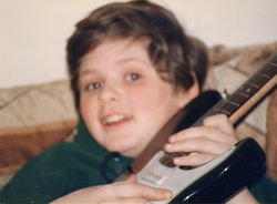 todd and his new guitar 1985