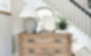 Styled dresser in entryway