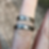 Mokume Gane wedding band, 4mm white gold and sterling silver