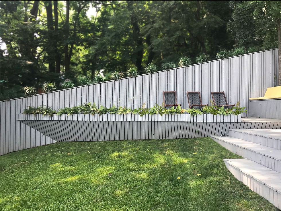 Custom built-in planters