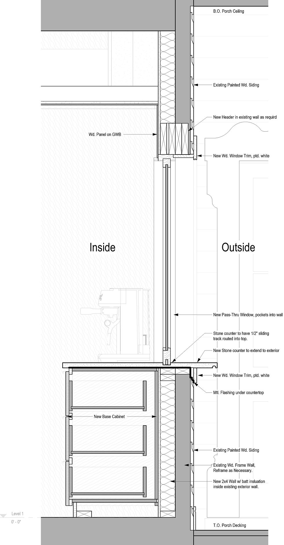 Wall Section _ Coffee Counter