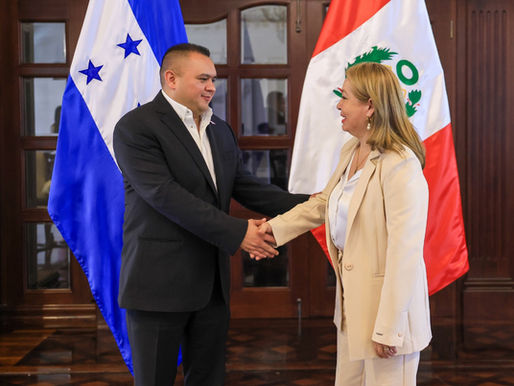 Honduras y Perú fortalecen sus lazos de amistad y cooperación.