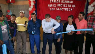 La Alcaldía Municipal de Comayagua inauguró un importante proyecto de energía eléctrica en la comunidad de Santa Rosa de Buenas Noches
