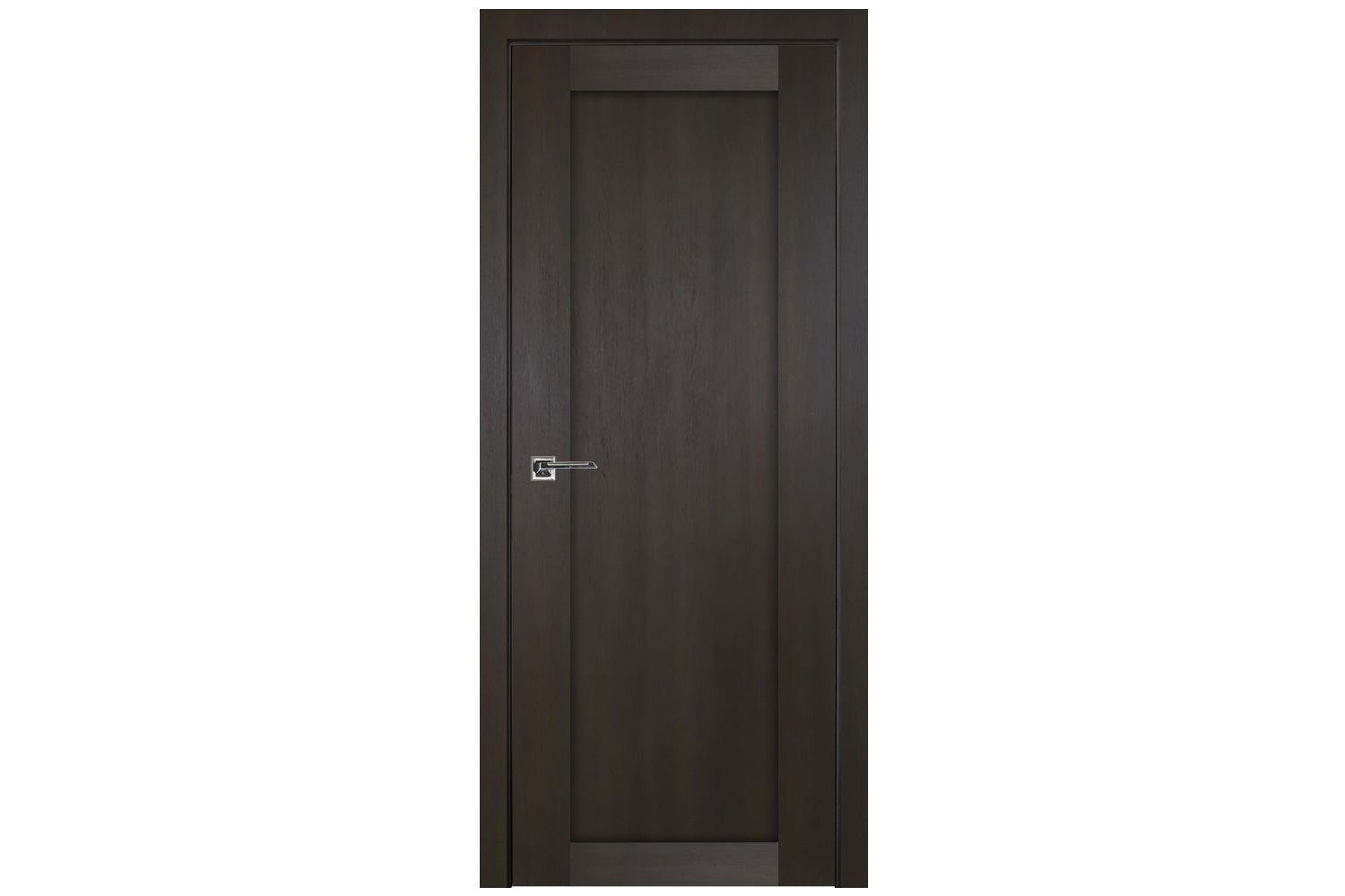 Nova Italia Stile 1 Lite Premium Wenge interior door by Homenetics, showcasing a sleek wenge finish and solid pine wood const