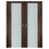 Thumbnail: Nova Italia Vetro 01 Prestige Brown Laminate Interior Door