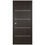 Thumbnail: Modern Scratch-Resistant Wenge Laminate Door with Aluminum Stripes – Homenetics