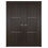 Thumbnail: Nova Italia Stile 2H door with optional silver stripe finish, adding a modern touch to its Premium Wenge design