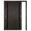 Thumbnail: Side View of Nova Italia Premium Interior Door with Minimalist Glass Accent – Homenetics