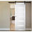Thumbnail: Minimalist white laminate interior door with black stripe finish