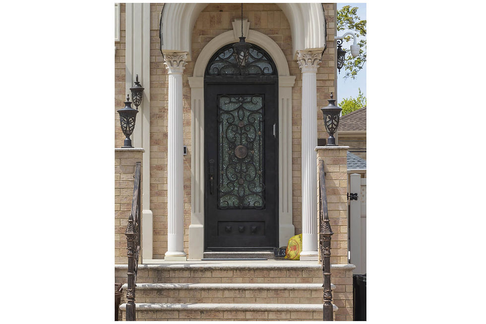 Elegant Nova Royal Series Wrought Iron Door Style 034 by Homenetics for timeless entryways
