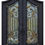 Thumbnail: Nova Royal Series Wrought Iron Custom Exterior Door Style 036 by Homenetics featuring elegant ironwork and durable steel cons