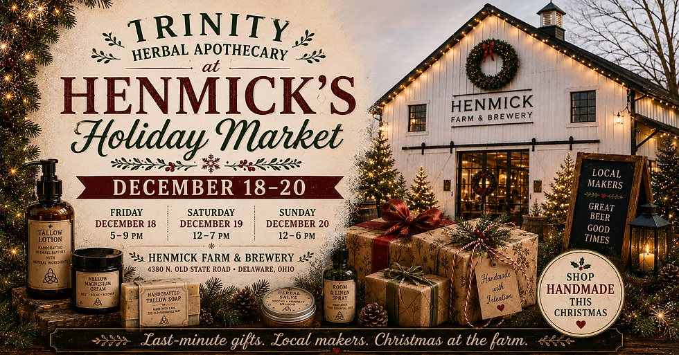 Trinity Herbal Apothecary at Henmick’s Holiday Market 🎄