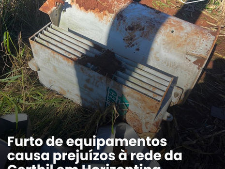 Furto de equipamentos causa prejuízos à rede da Certhil em Horizontina
