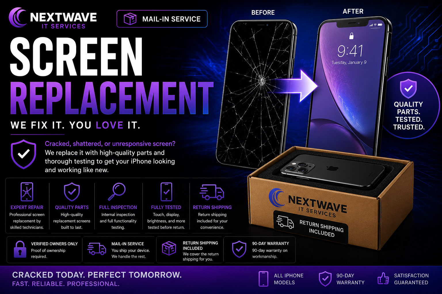Screen Replacement (Mail-In Service)