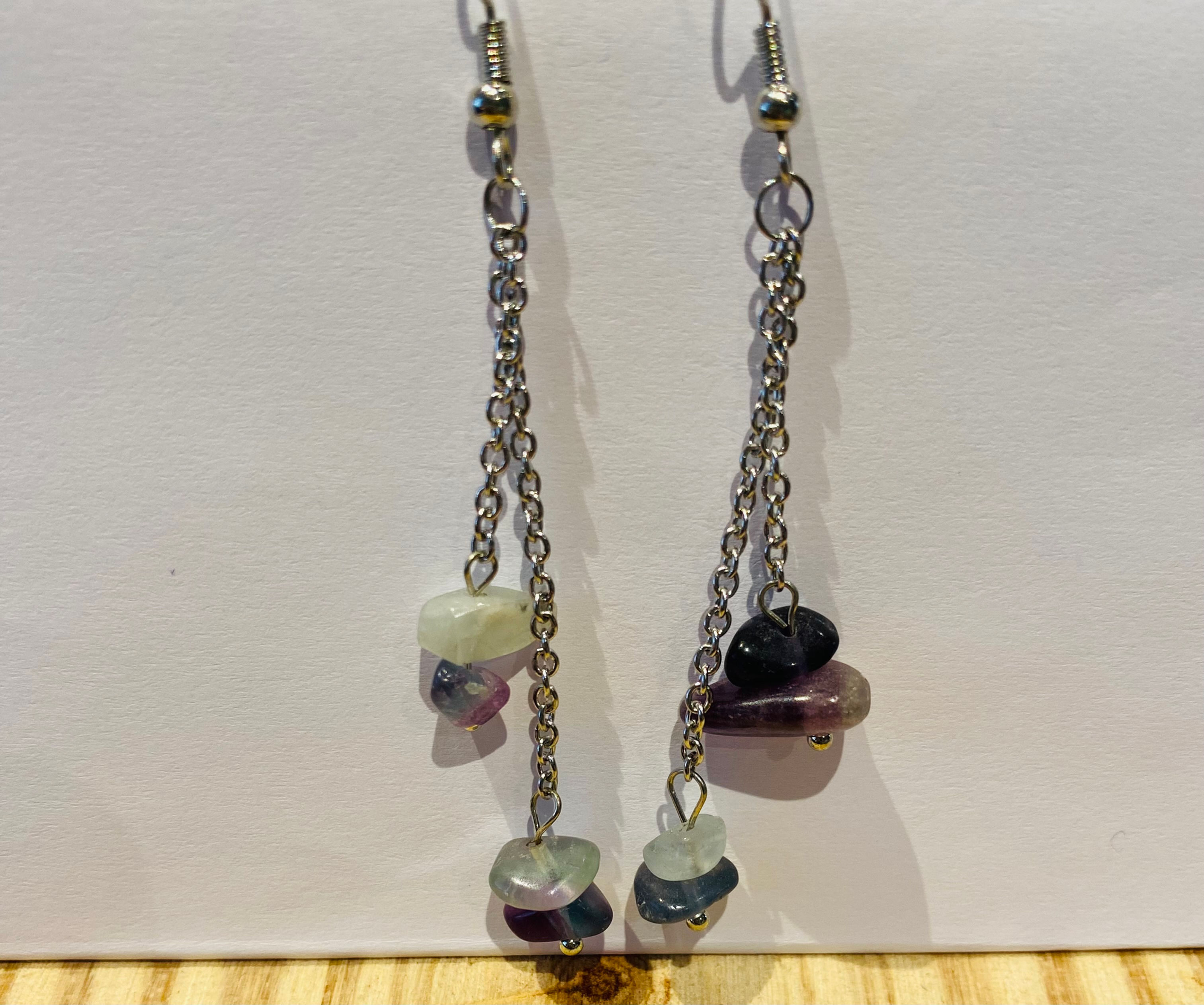 Longues boucles d'oreilles