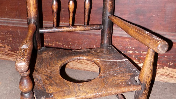 1860s Early Americana Handmade Childs Chair
