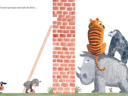O muro  no meio do livro