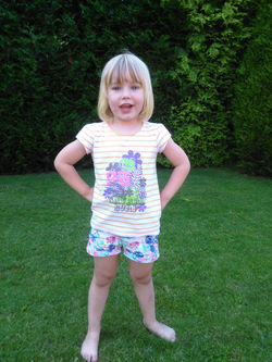 Stoere meid net voor ze 5 jaar word