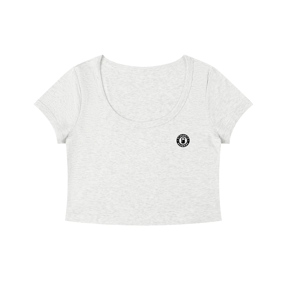 Thumbnail: Women's Solid Color Slim Crop T-Shirt