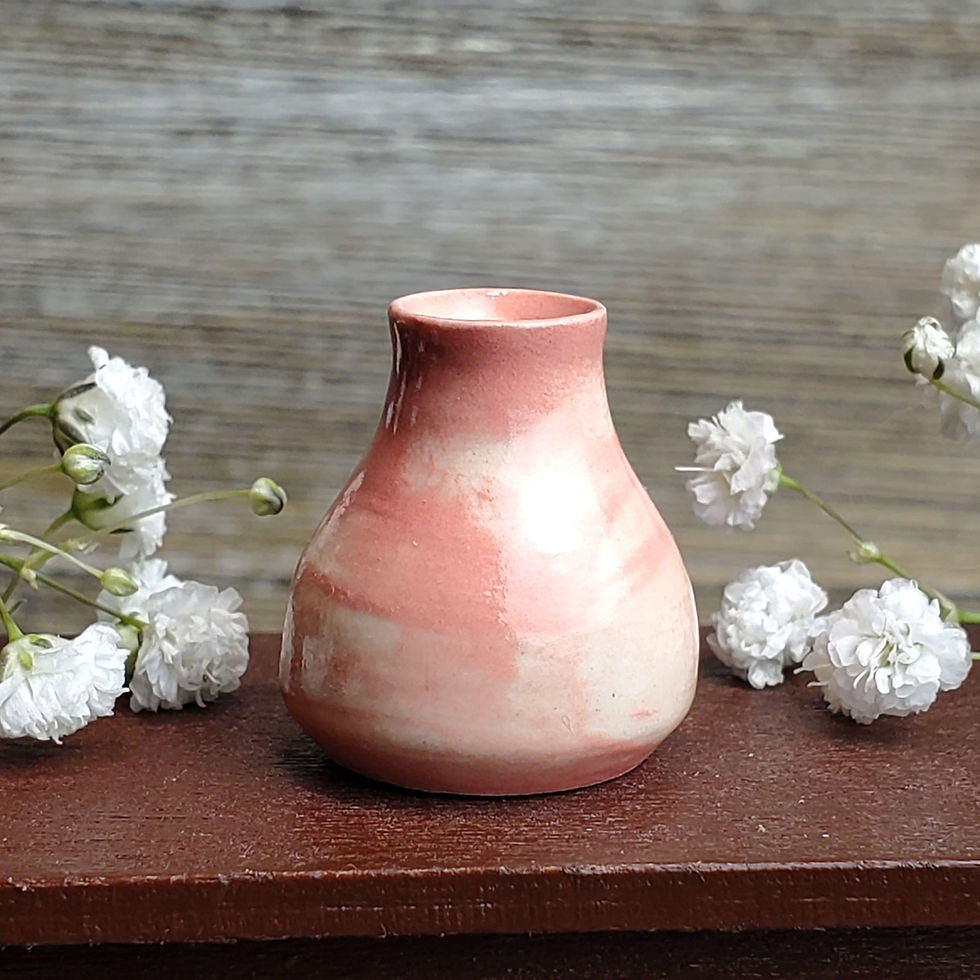 Thumbnail: Pink Miniature Dollhouse Pots