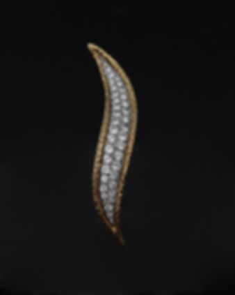 Van Cleef & Arpels, 18k Gold and Diamonds Flame Brooch, 1967